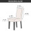 Stretch-Spandex-Esszimmerstuhlhussen, 6er-Pack, Parsons-Stuhl 5