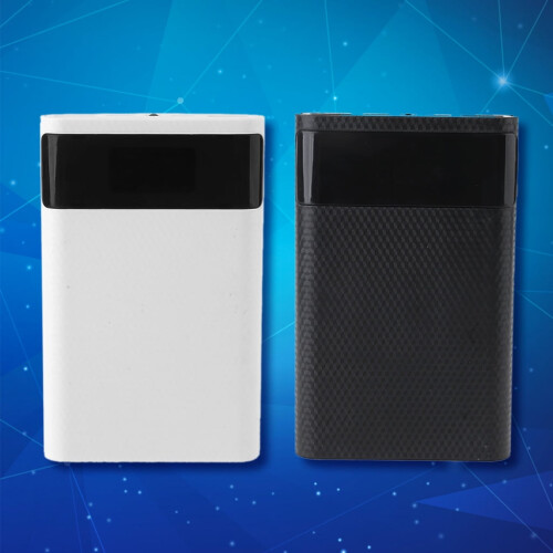 USB Type-C PD Power Bank Box for 4x 18650 Batteries with 2