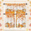 Orange Fall Leaves Kitchen Curtains Valance and Tier Set 36 5
