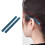 Eyeglasses Temple Tips Sleeve Soft Navy Blue 2 Pieces 7