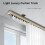 Rail de rideau mural/plafond 100-600 cm avec roulettes 2