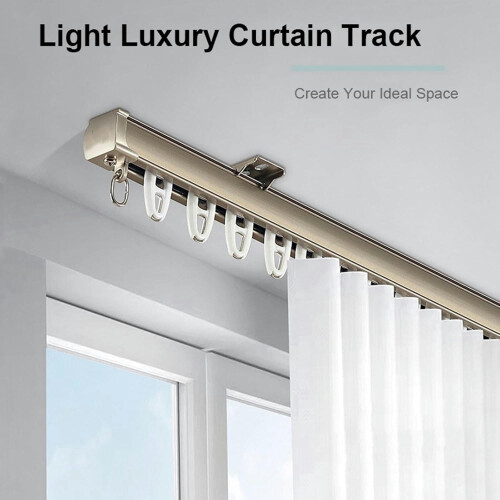 Rail de rideau GXCZ à fixation plafond/mur 100-600 cm avec 1