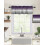 Ombre Kitchen Curtain Valance and Tiers Set Purple Grey 3