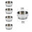 Faucet Adapter Kit Brass Aerator Connector 5 Pcs 5