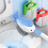 Toilet Brush Cleaner with Suction Cup Wall Mount 7