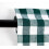 WOSIBO Buffalo Check Cotton Valances Green White 2-Pack 3