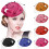 Καπέλο Fascinator για γυναίκες με μαύρη κορδέλα με φιόγκο από δαντέλα 6