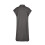 Women's Solid Denim-Style Mini Dress with Button-Up Front 4