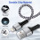 iPhone snabbladdningskabel USB-A till Lightning 90 cm + 3 portar 4