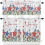 4th of July Kitchen Curtains Set with Valances Blue Red 2