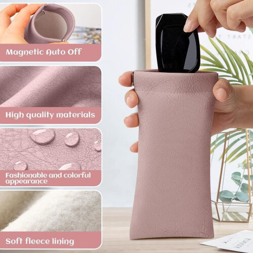 Glasses Case Leather Soft Squeeze Top 5 Pack 1