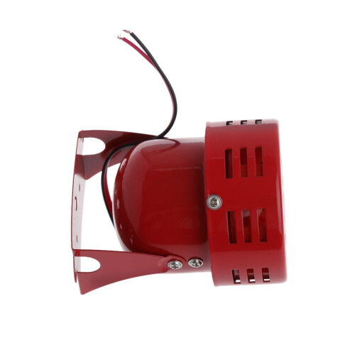 Red Air Raid Siren Horn for 12V Vehicles 1950s 1