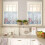 Coastal Coral Kitchen Curtains and Valances Set with 4