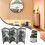 Wooden Chinese Style Folding Screen Room Divider 4