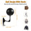 Wall-Mount Motorcycle Helmet Holder Metal Rack with Double 3