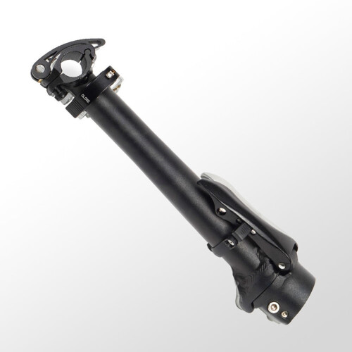 Bicycle Folding Handlebar Stem Aluminum Black Adjustable 1