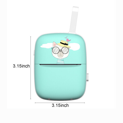 Portable Mini Thermal Inkless Bluetooth Printer HD for 2