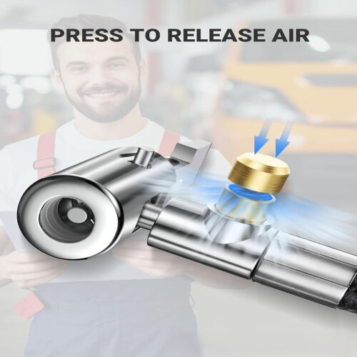 Car Motorcycle Tire Inflation Hose Adapter with 2