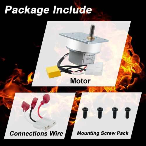 Pellet Stove Auger Feed Motor Replacement 2 pcs 1
