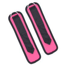 2X Verstellbarer D-Ring Schnalle Fitness Widerstand Band Gymnastik Multi Bein Oberschenkel KnöChel Manschette Gewicht Heben Fitness Seil Rose