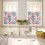 Red Navy Blue Coastal Kitchen Curtains with Valances 36 4