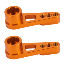 2 Pcs 25T Servo Arm Horn for A949 A959-B A969 A979 K929 RC Car Parts,Yellow