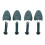 4X Shoe Tree Men Plastic Green 1