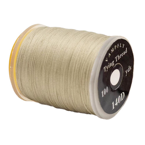 Fly Tying Thread 140D dark gray multifilament braided 1
