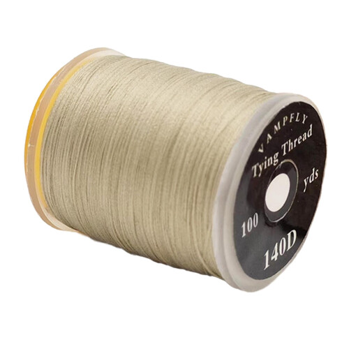 Fly Tying Thread 140D dark gray multifilament braided 2