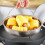 Stainless Steel Steamer Basket with Handle 22 cm 3