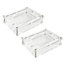 2X Caja Recinto Estuche Transparente para R3