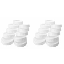 Tappi di Plastica Da 20 Pezzi Coperchi Un Costine per Bottiglia di Barattolo di Vetro Standard Da 86 mm