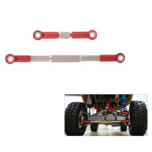 5X RC Steering Rod CNC Machining Steering Linkage Rod Set for WPL 1608T RC Truck RC Steering Linkage Set,Grey