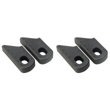 4PCS Universal Bicycle Fixed Gear Rubber Crankset Crank Protector Cover Case MTB Road Bike Crank Arm Boot Sleeve, Black