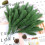 TETOU Artificial Norfolk Pine Branches Green Cedar Sprigs 3