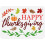 Turkey Stencil Reusable Plastic 11.8 x 11.8 Inch 8