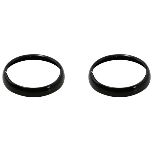 2X Anel de Acabamento de Farol de Motocicleta Preto de 7 Polegadas para Passeio Electra Glide Street Glide Road King