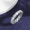Moissanite Row Ring 925 Sterling Silver 5mm 2