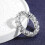 Moissanite Row Ring 925 Sterling Silver 5mm 3