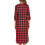 Women's Plaid Robe with Zipper Front and Pockets S-2XL 2