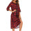 Women's Plaid Robe with Zipper Front and Pockets S-2XL 3