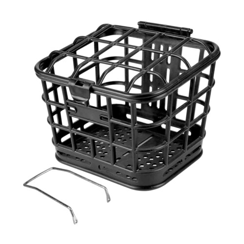 Electric Bike Front Basket with Cover and Bend Bracket 2