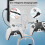 PS5 Slim Wall Mount Bracket Metal Stand with Controller 3