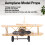 Retro Airplane Model Vintage Biplane Decor 1 Piece 2