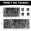 Abstract Kitchen Mat Set 2 pcs Non-Skid Washable Silver 3