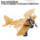 Retro Airplane Model Vintage Biplane Decor 1 Piece 3