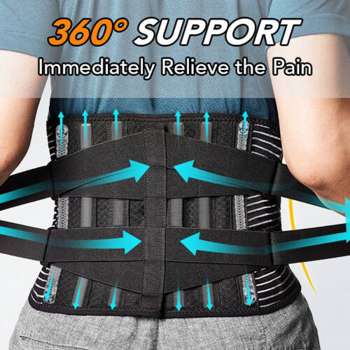 Breathable Back Brace with 6 Stays for Lower Back Pain 1