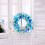 Blue Pre-lit Christmas Wreath 16 Inch Battery LED 5