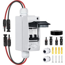 DC Solar Panel Disconnect Switch 400V 2-Pole IP65 20A