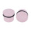 Pink Flared Ear Plug Tunnel Natural Stone Mushroom Shape 2 1